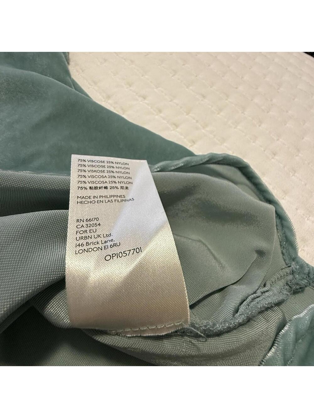 Anthropologie Pilcro Mara Relaxed Velvet Button Down Shirt Top Teal Blue Sz 20W - Picture 9 of 15